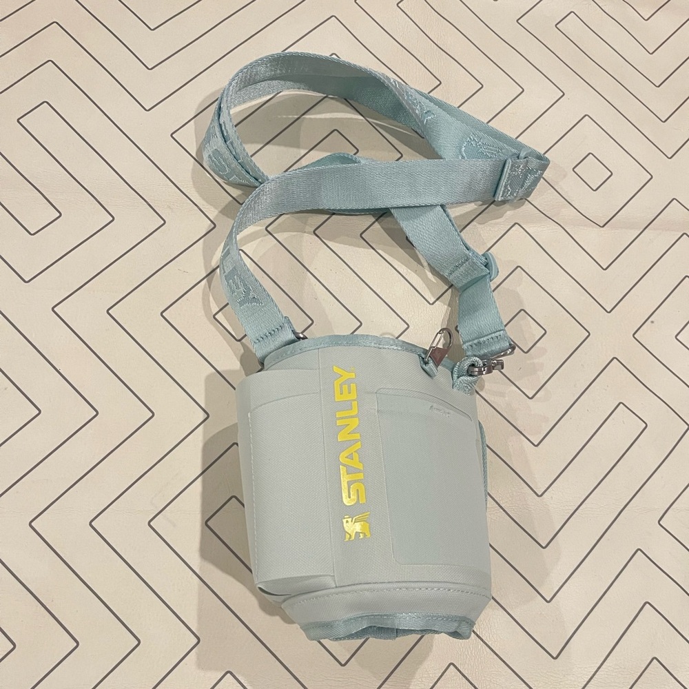 New Stanley Mint Tumbler Crossbody Holder